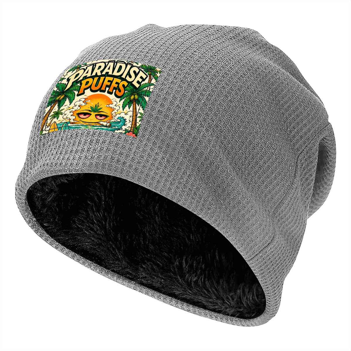 Waffle Knit Pullover Hat