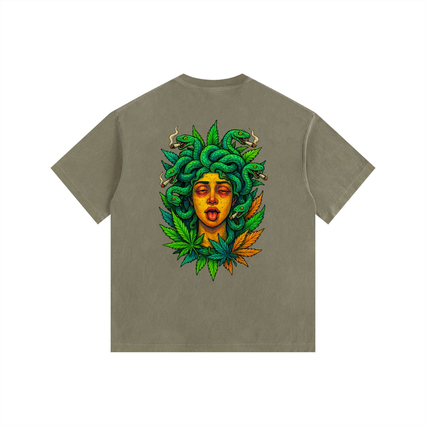 Vintage Washed Oversized Cotton T-Shirt