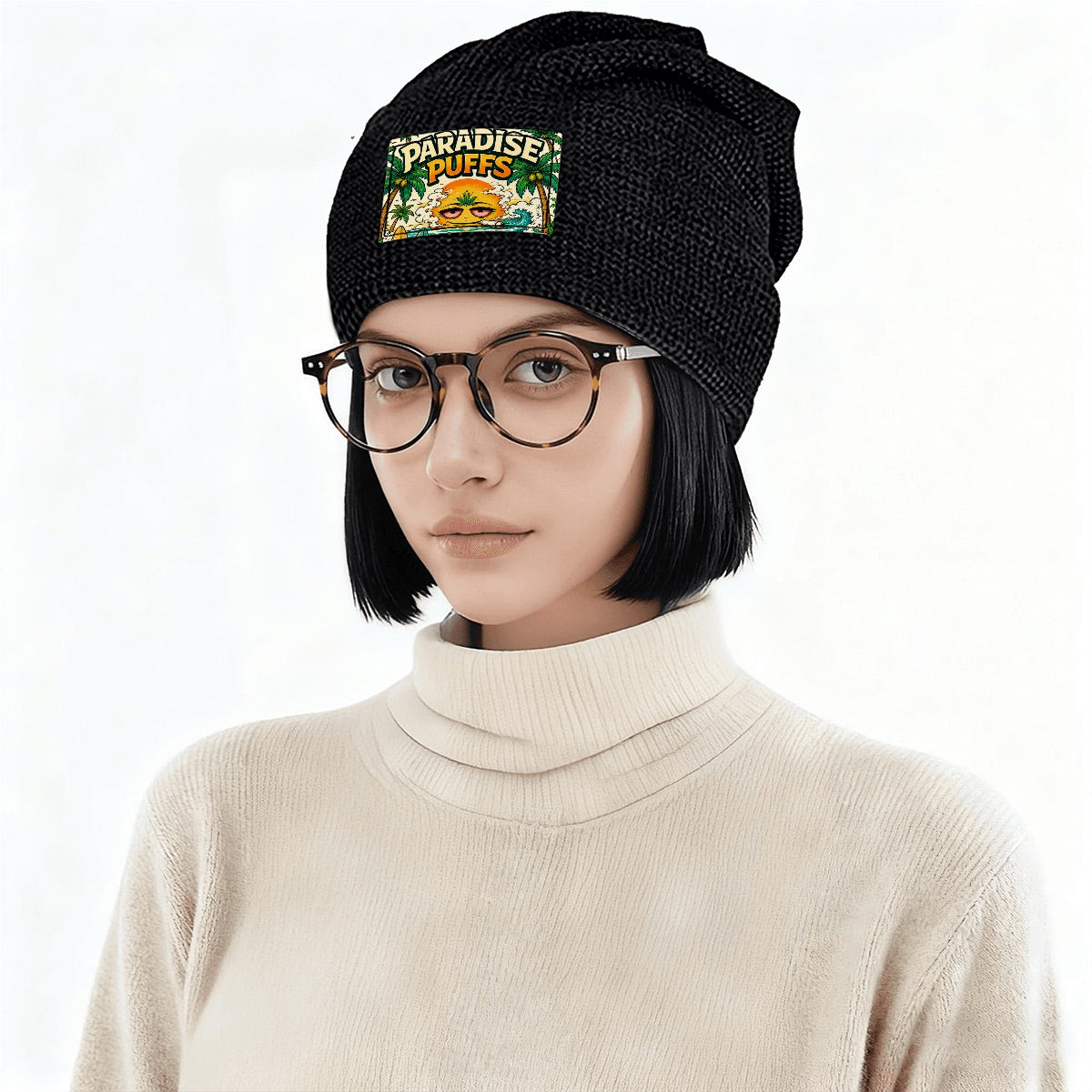 Waffle Knit Pullover Hat