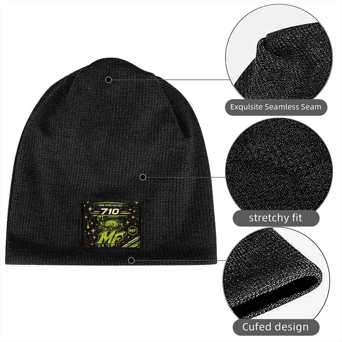 Waffle Knit Pullover Hat