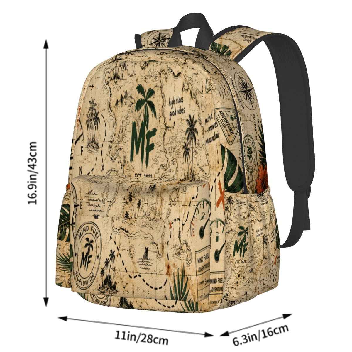 Large Capacity Oxford Backpack with Cloth Side Pockets 15CD0D1192FA44DA905099EC69368743