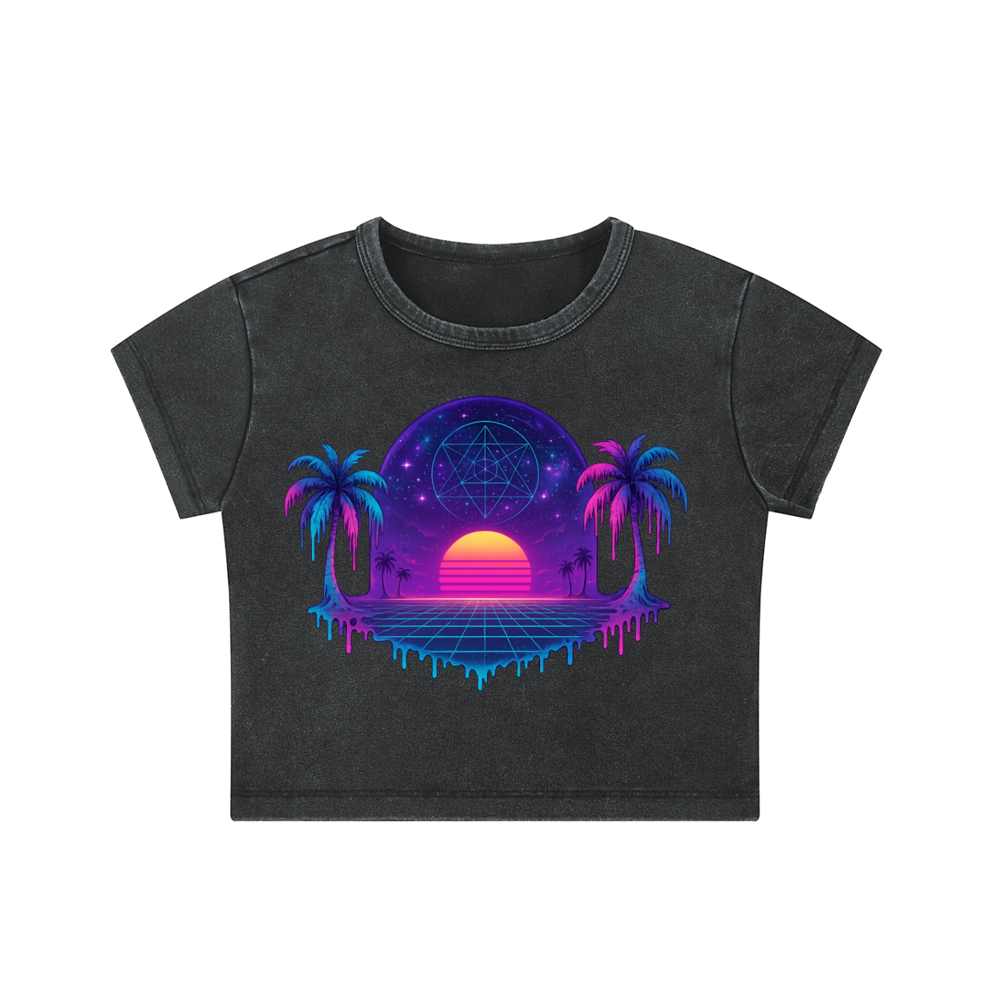 Snow Washed Crop Top
