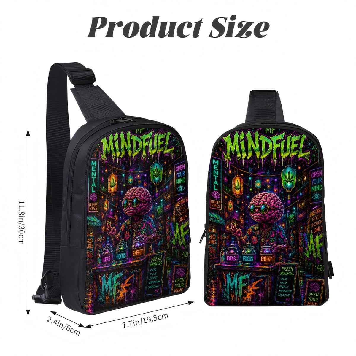 Double Layer CrossBody Bag Chest Bag