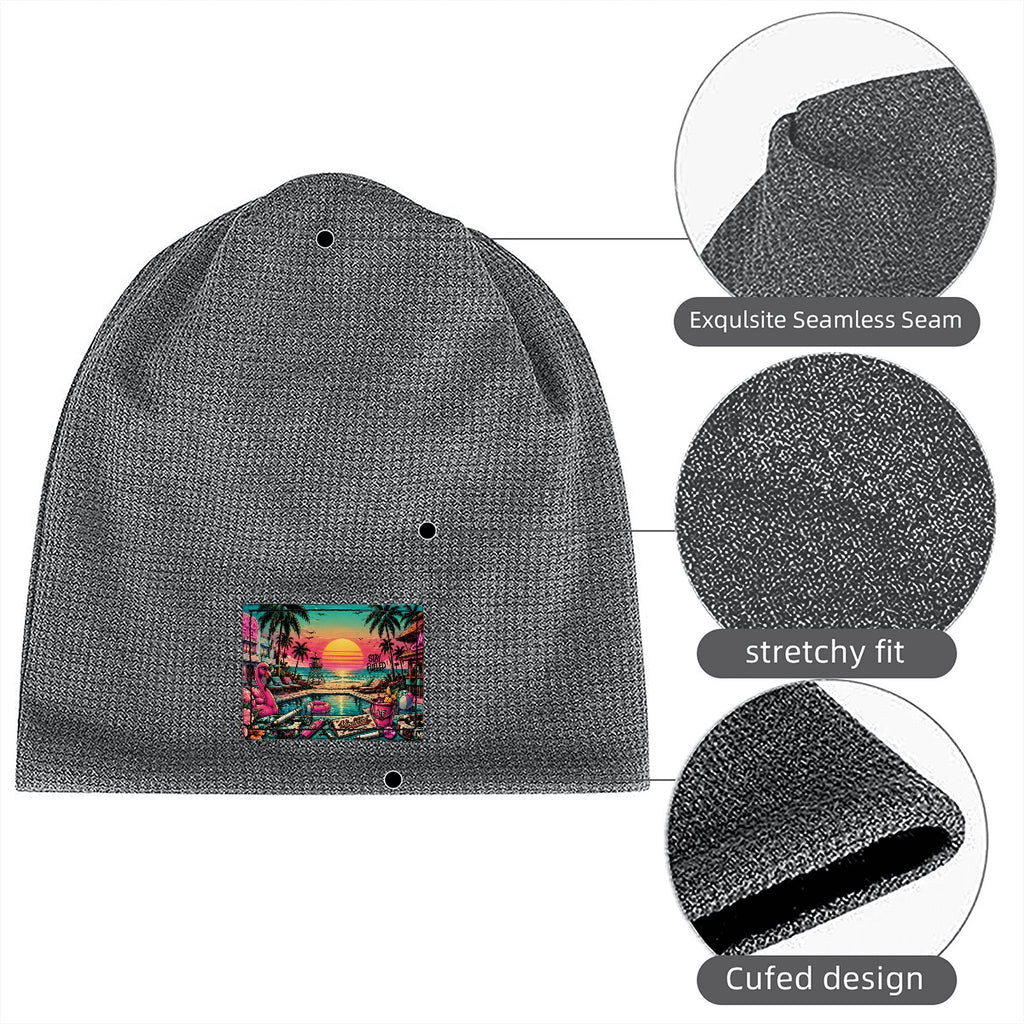Waffle Knit Pullover Hat