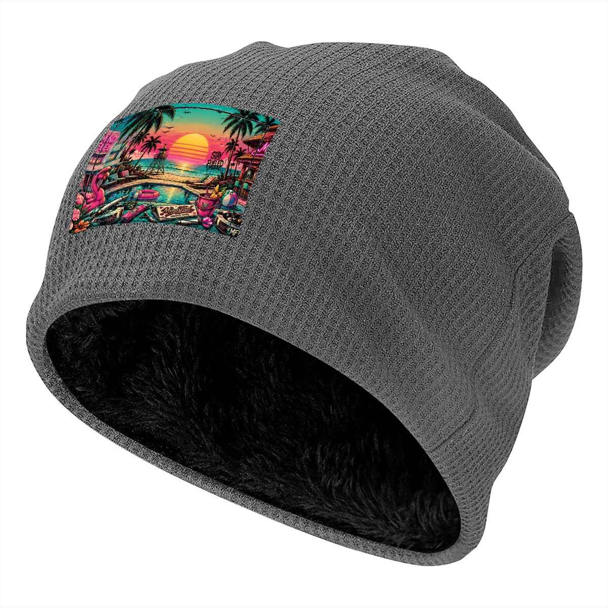 Waffle Knit Pullover Hat