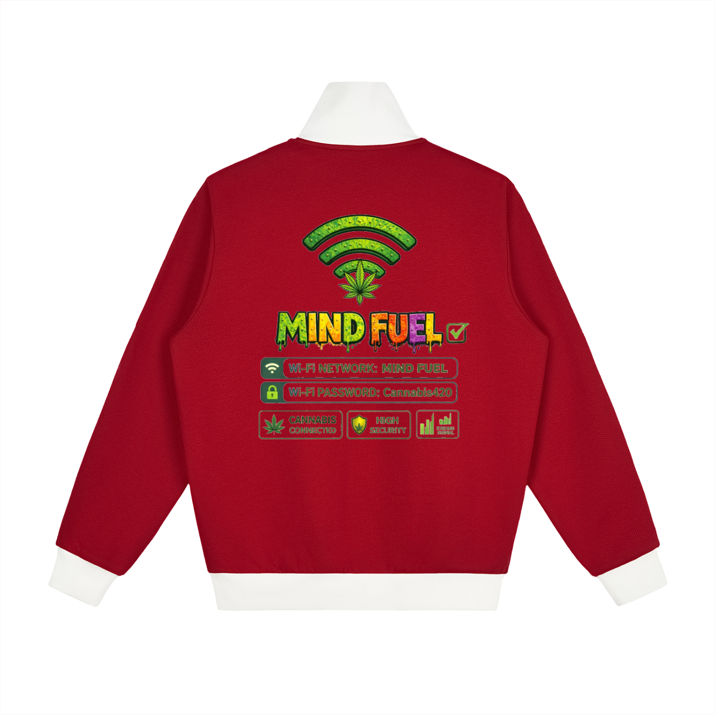 Contrast Side Stripe Fleece Track Jacket