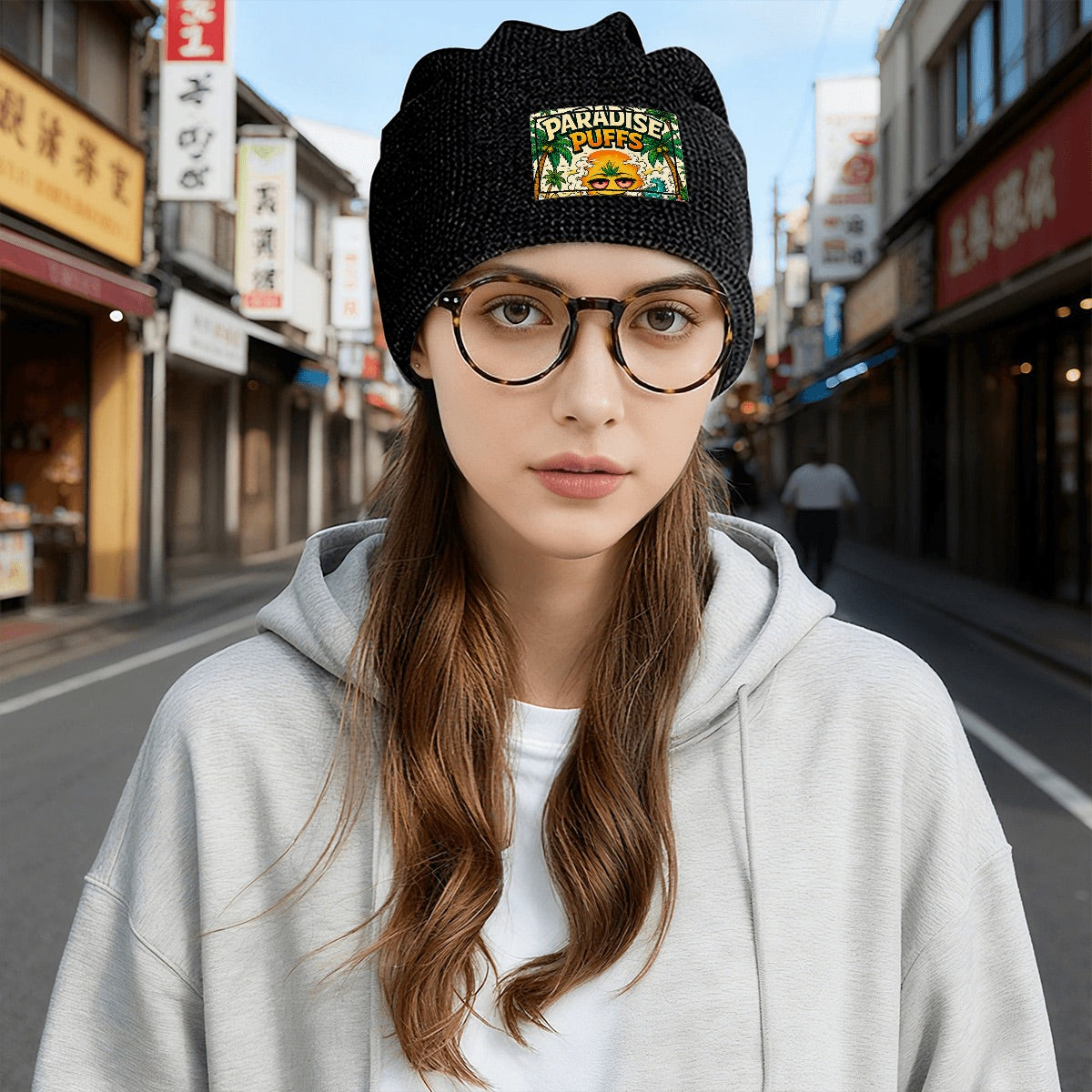 Waffle Knit Pullover Hat