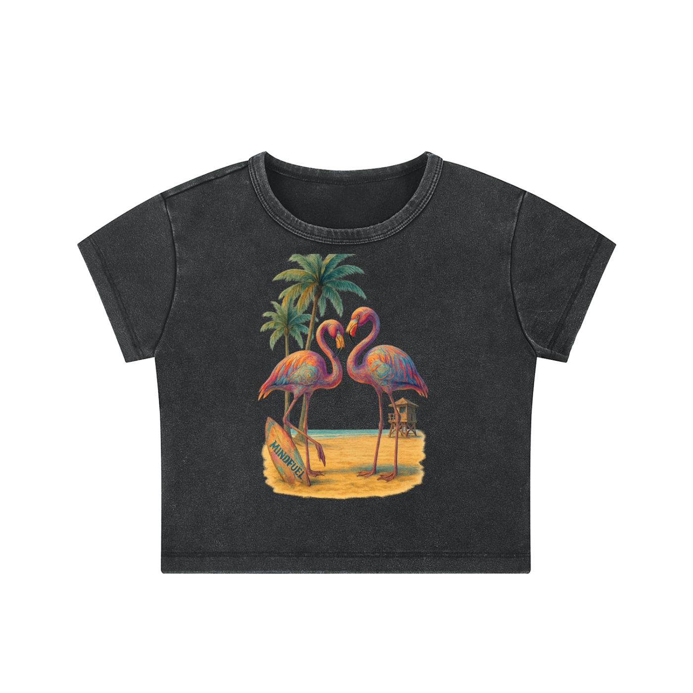 Snow Washed Crop Top