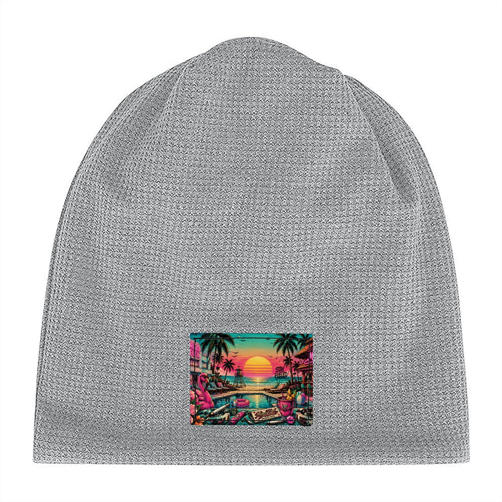 Waffle Knit Pullover Hat
