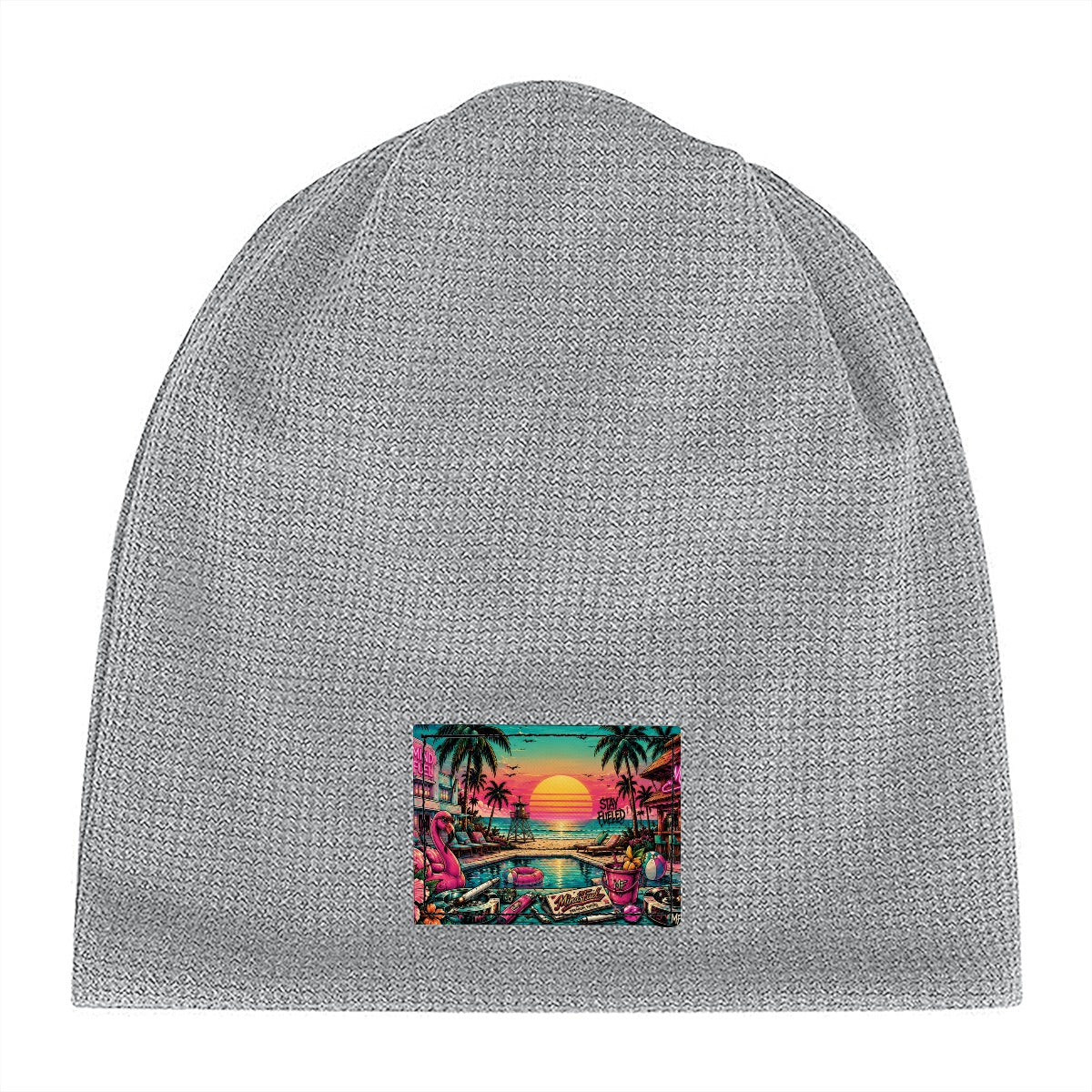 Waffle Knit Pullover Hat