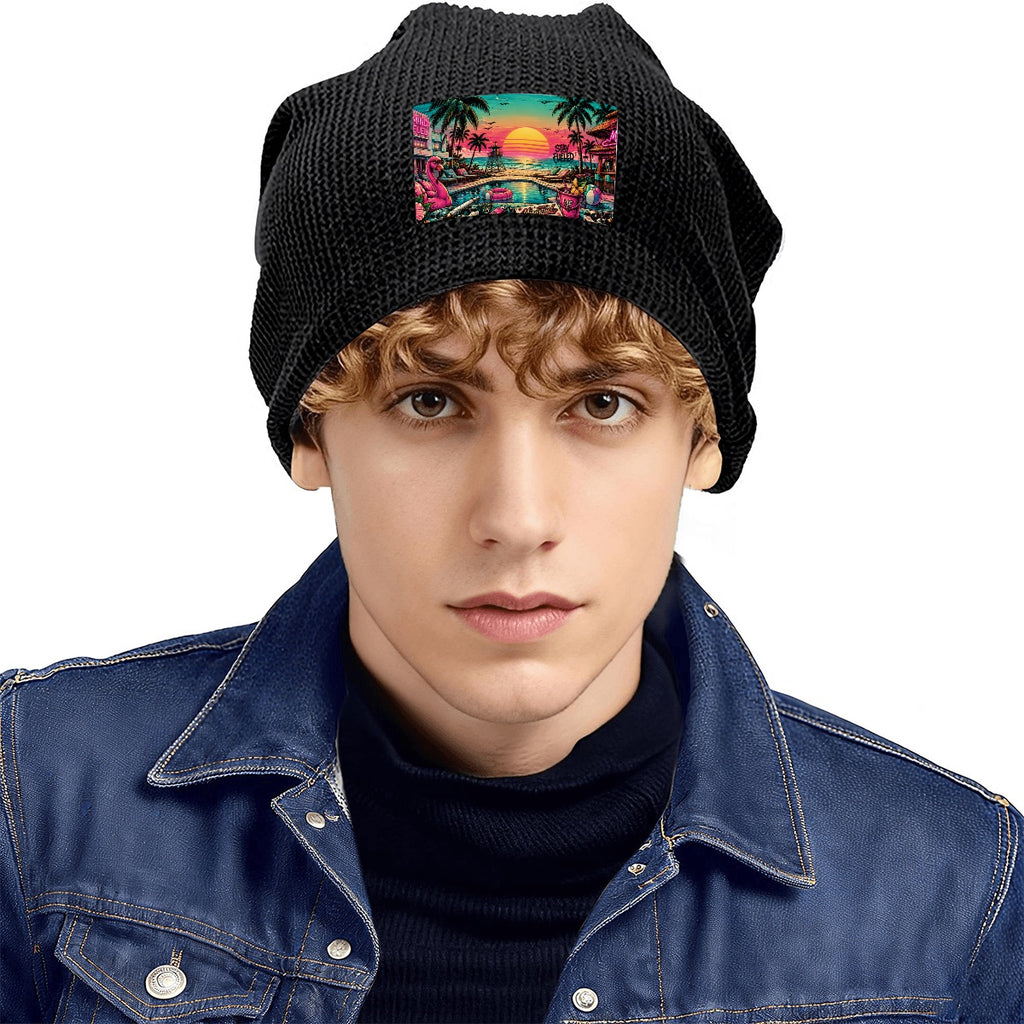 Waffle Knit Pullover Hat