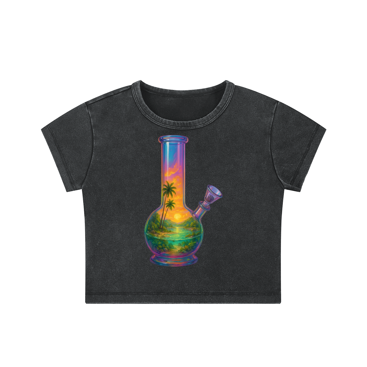 Snow Washed Crop Top