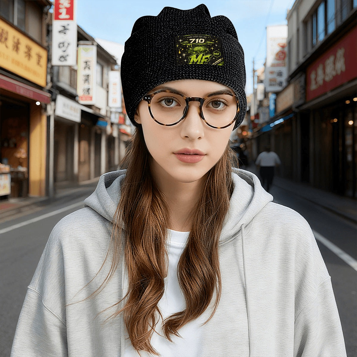 Waffle Knit Pullover Hat