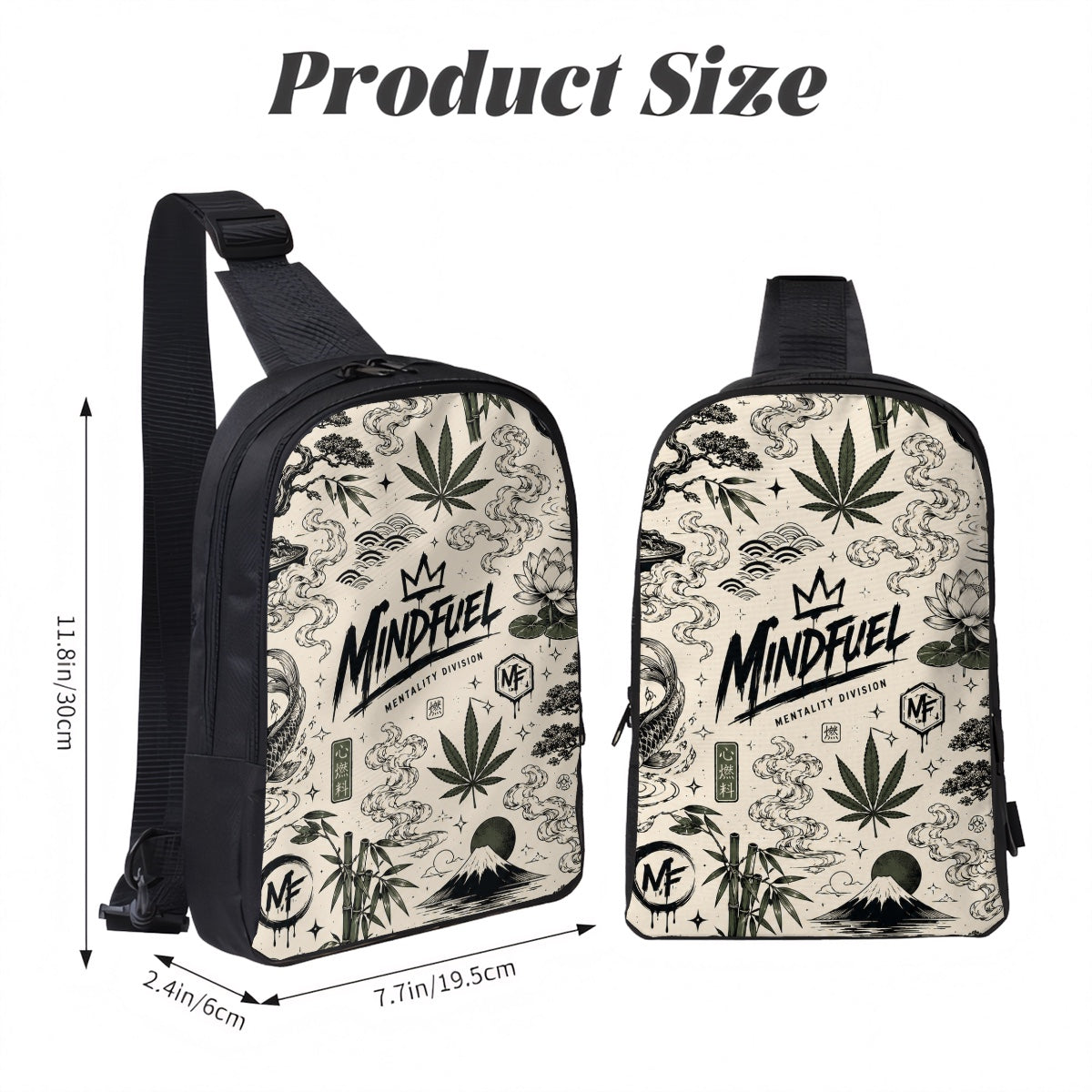 Double Layer CrossBody Bag Chest Bag
