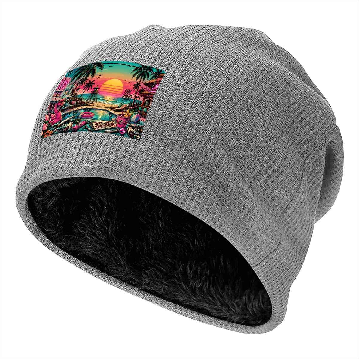 Waffle Knit Pullover Hat
