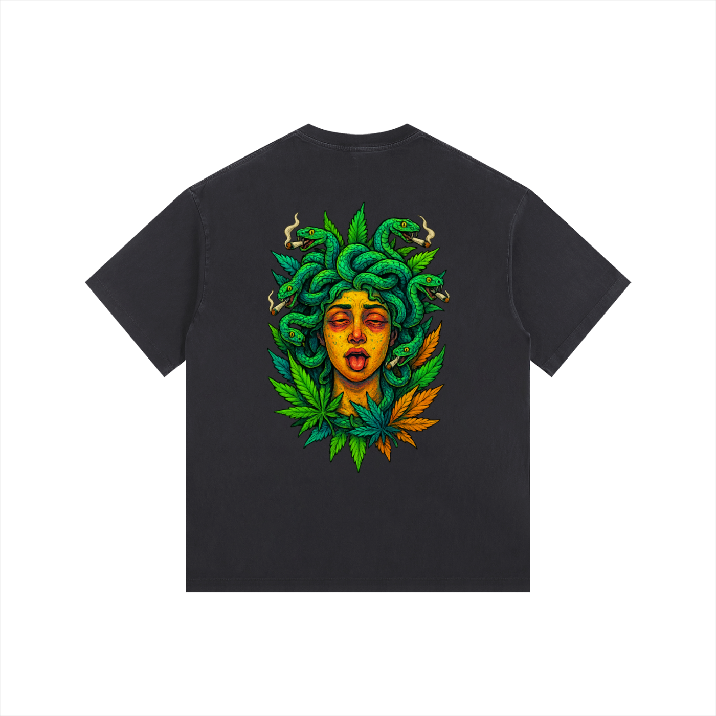 Vintage Washed Oversized Cotton T-Shirt