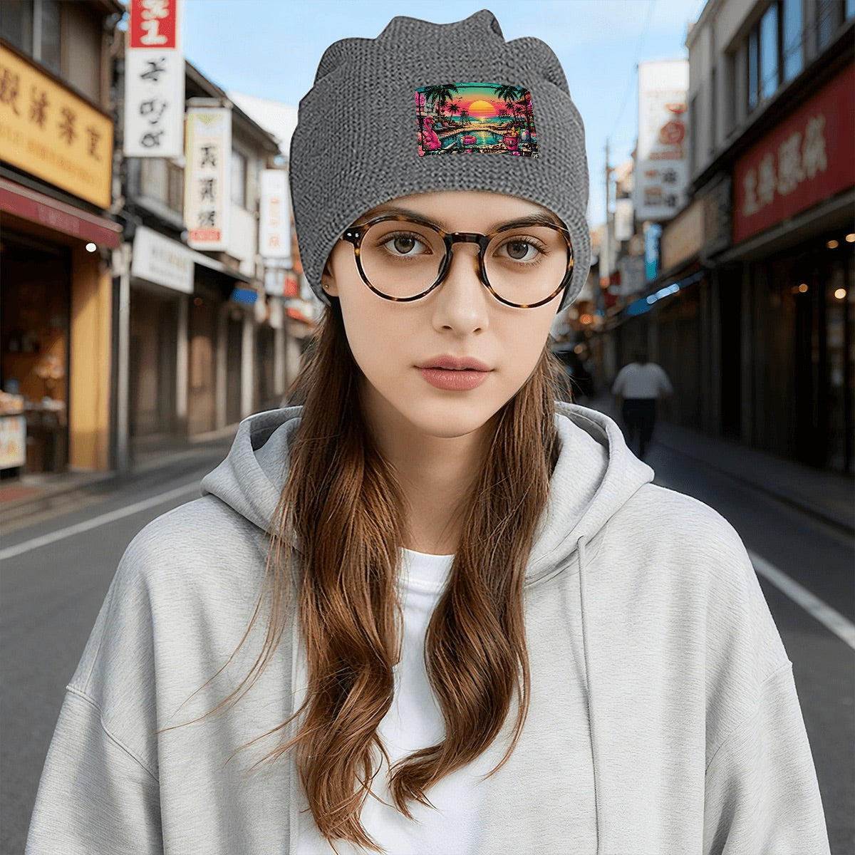 Waffle Knit Pullover Hat