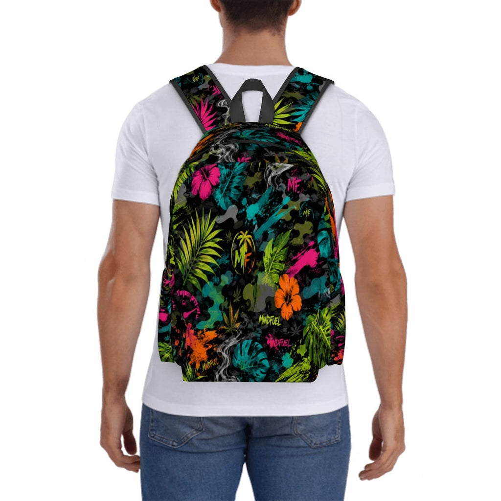 Large Capacity Oxford Backpack with Cloth Side Pockets