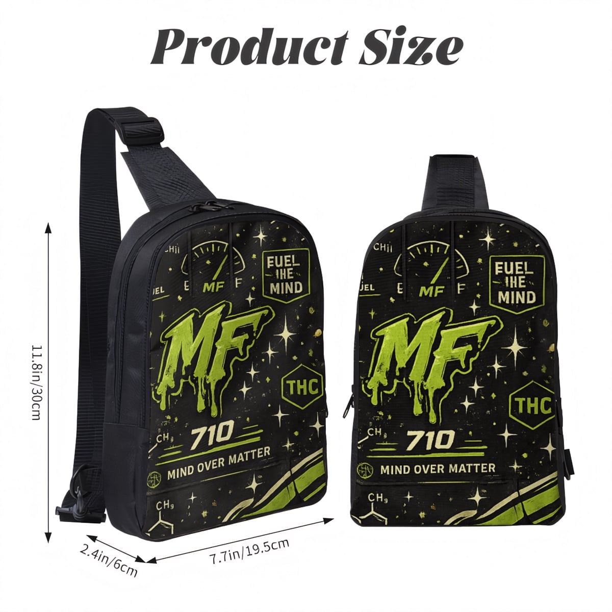 Double Layer CrossBody Bag Chest Bag
