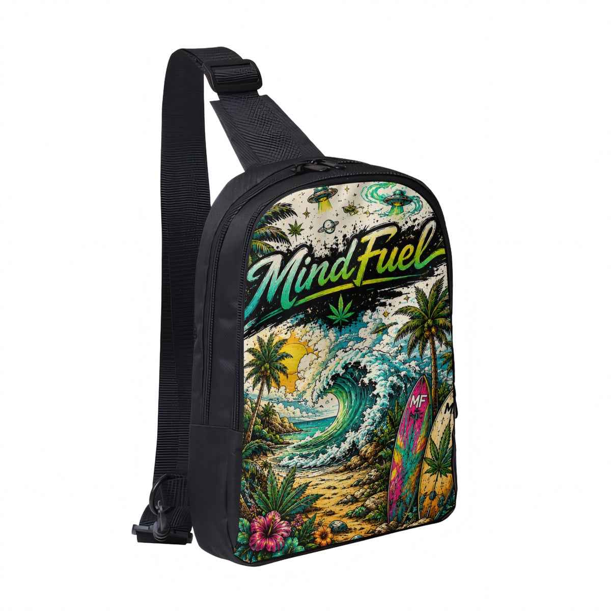 Double Layer CrossBody Bag Chest Bag