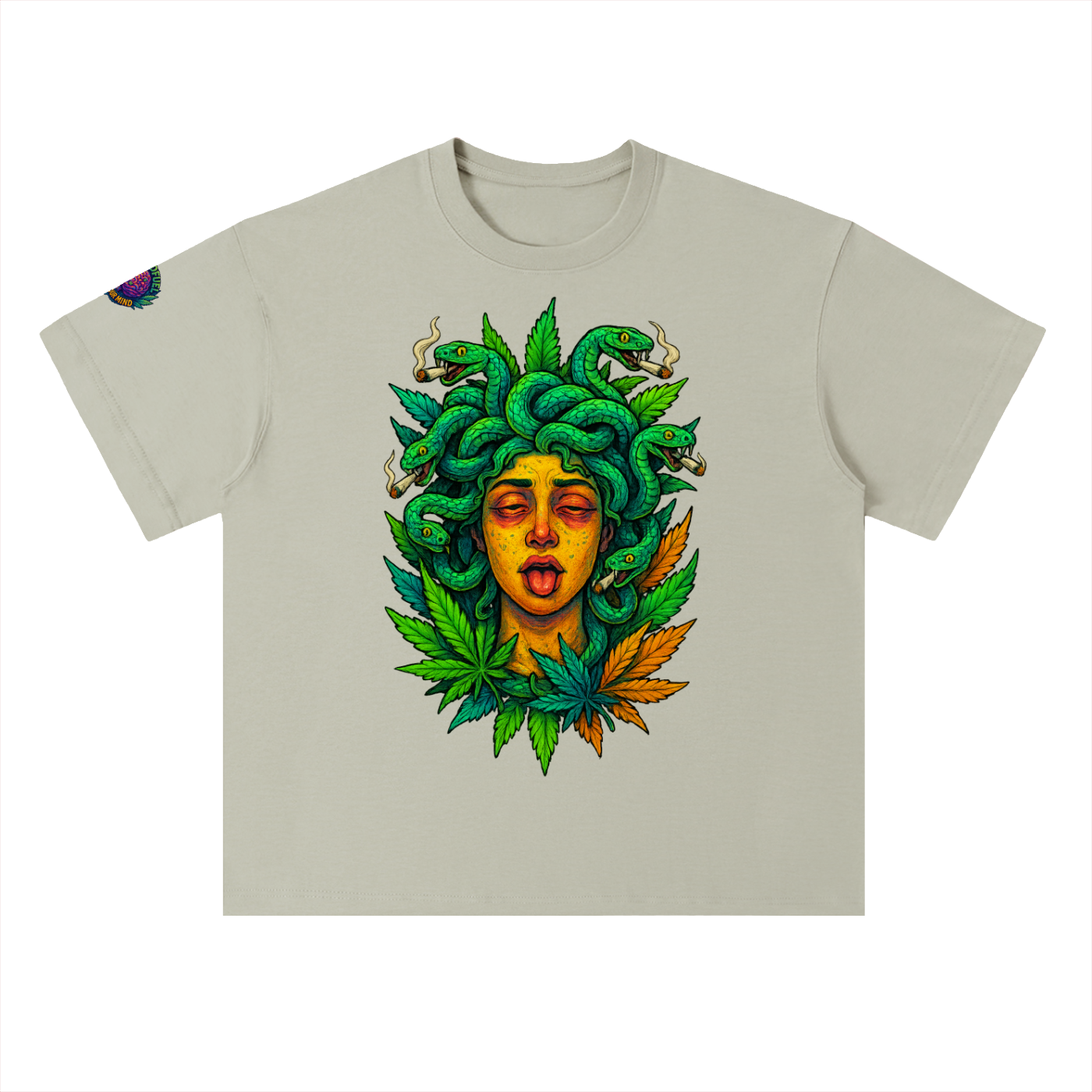 Heavyweight Drop Shoulder Cotton T-Shirt