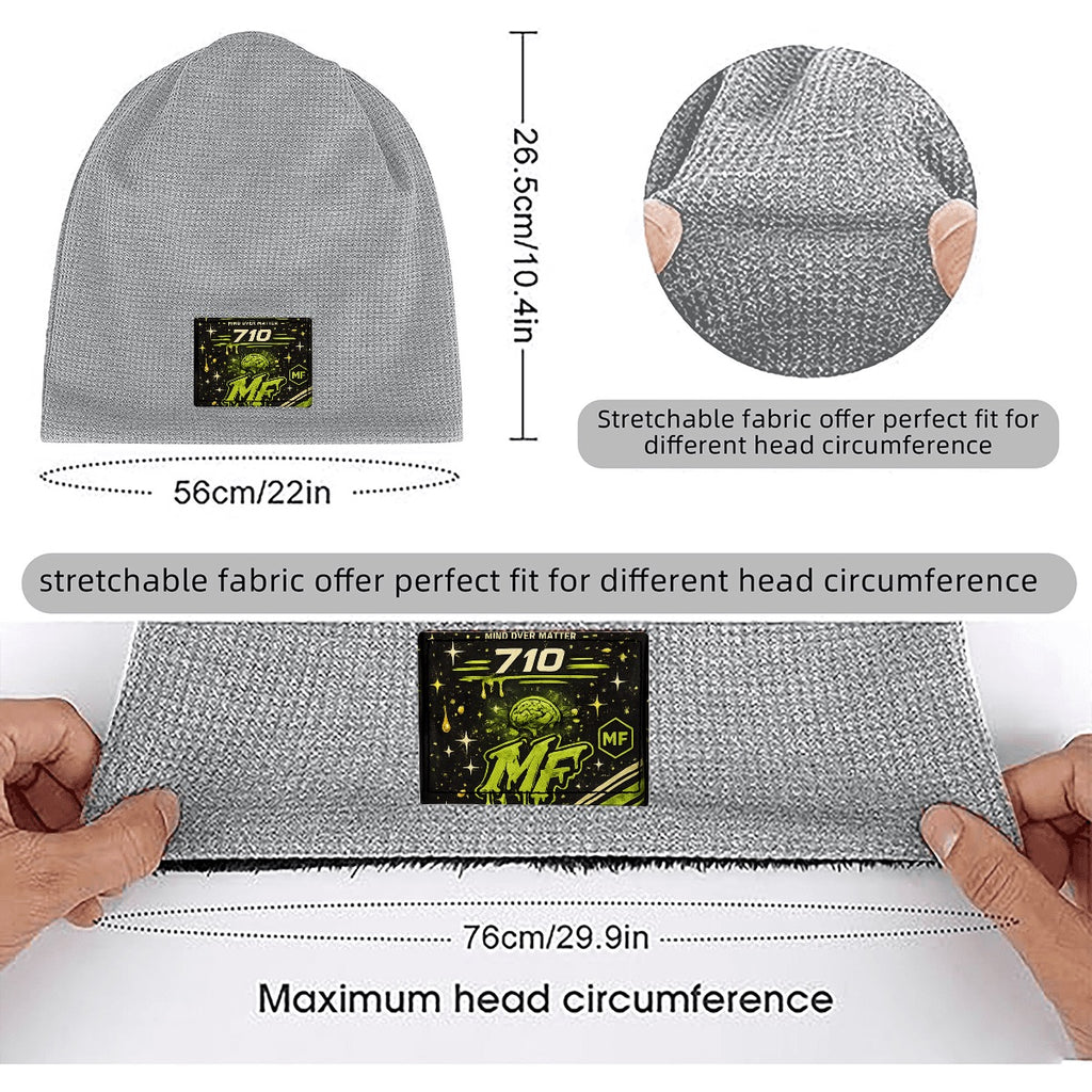 Waffle Knit Pullover Hat