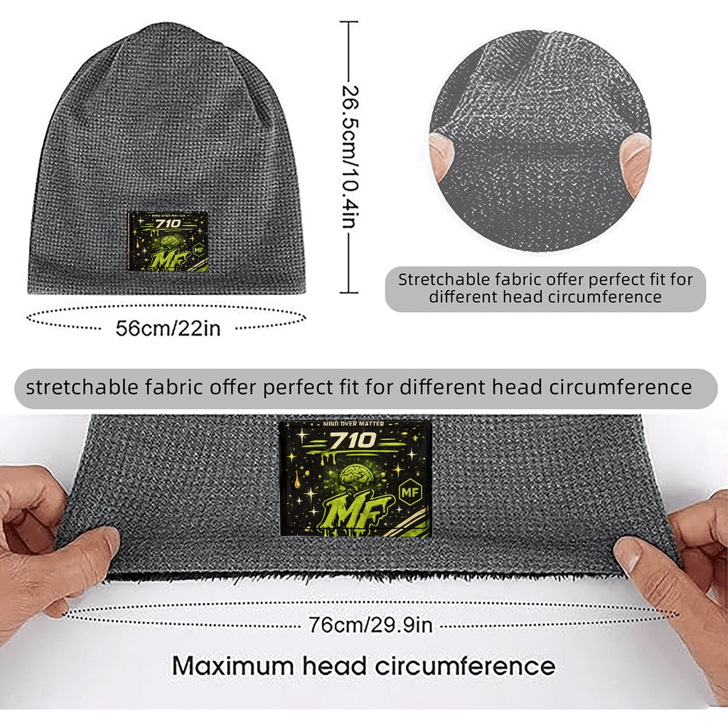 Waffle Knit Pullover Hat