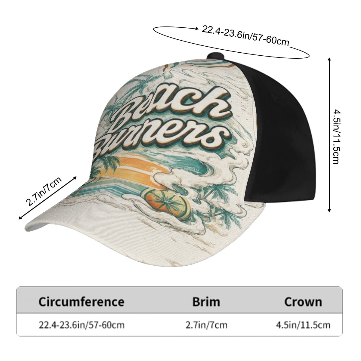 Baseball Cap (Whole Design)