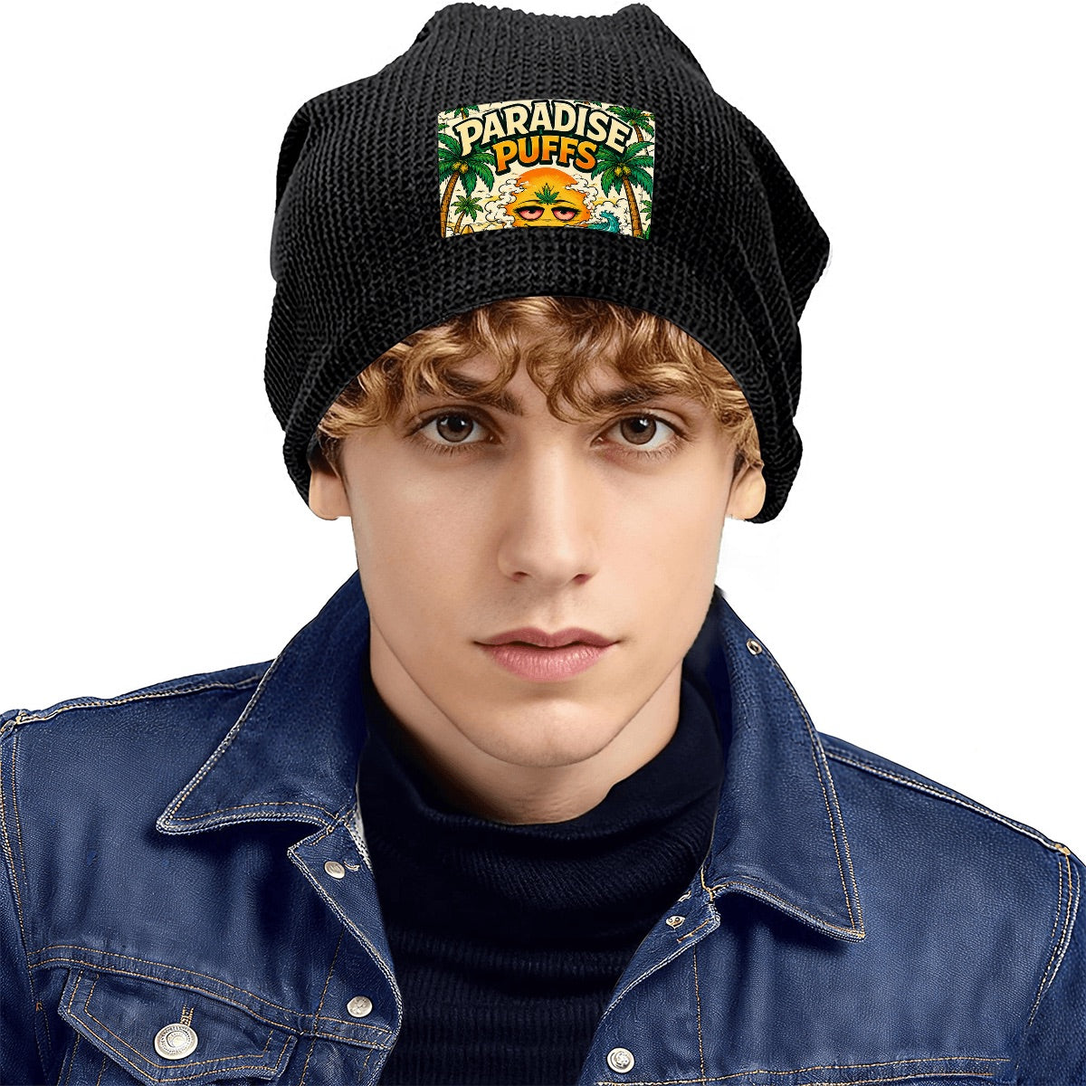 Waffle Knit Pullover Hat